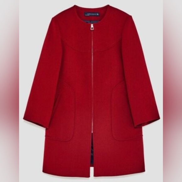 Zara Jackets & Blazers - Red Zara Woman Blazer/Jacket